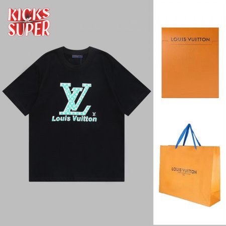 show limited 23ss letter logo print round neck short sleeves black