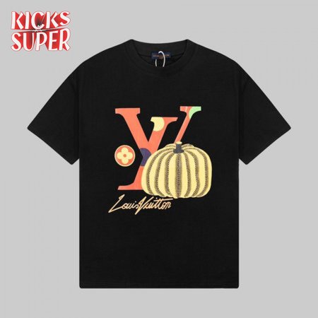 yayoi kusama joint series pumpkin print short-sleeved t-shirt black