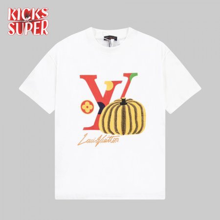 yayoi kusama joint series pumpkin print short-sleeved t-shirt white