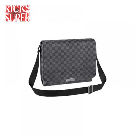 district mm damier graphite canvas lmb029