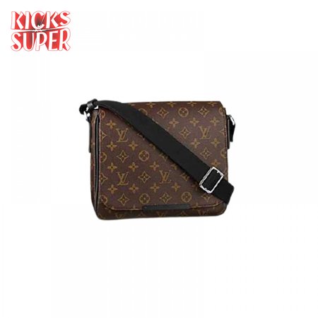 district pm messenger bag monogram macassar canvas lmb022