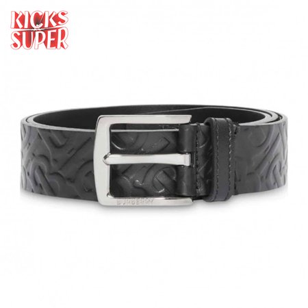BURBERRY MONOGRAM LEATHER BELT - B22