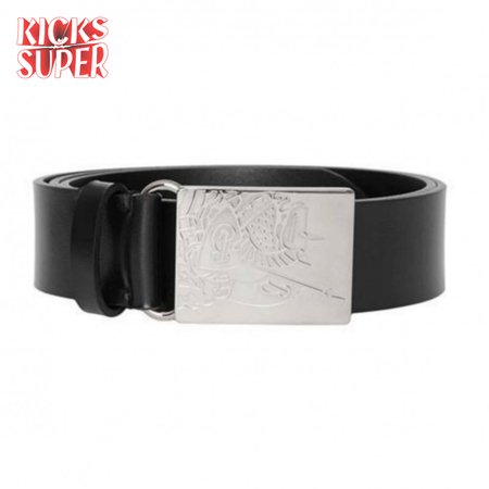 BURBERRY BLACK MEN'S LUKE LEATHER BELT - B24
