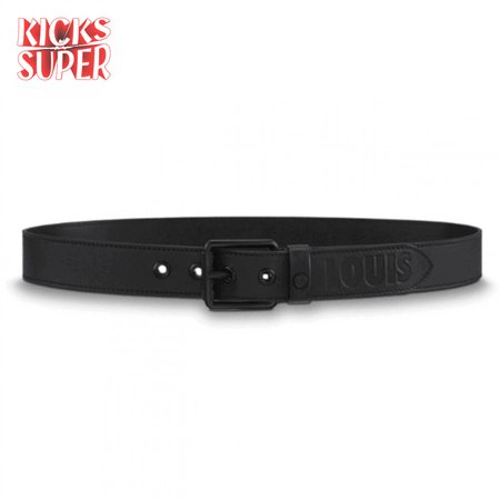 dark infinity leather voyager 35mm belt - b157