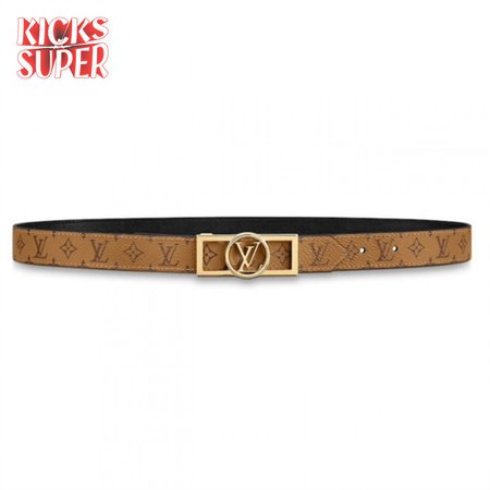 monogram ceinture dauphine tan noir belt - b151