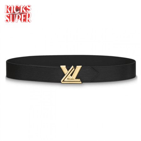 epi leather twist 40mm belt m0068w black - b138