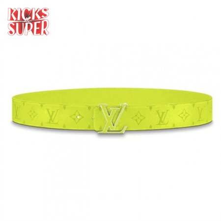 men's initiales 40mm reversible belt yellow - b128