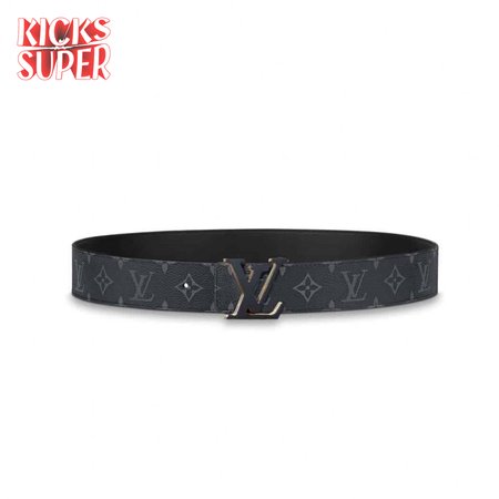 initiales 40mm reversible monogram canvas belt - b111