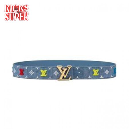 blue denim 'new wave' belt - b105