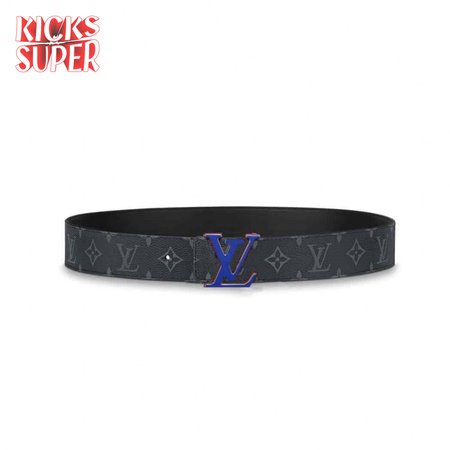 initiales 40mm reversible monogram canvas belt - b83
