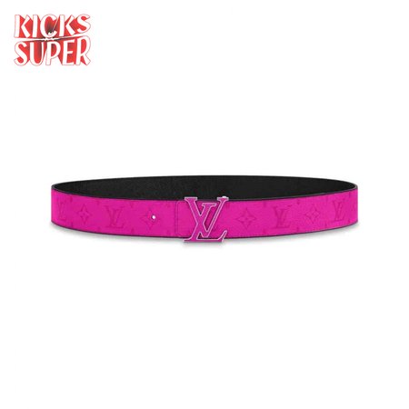 initiales 40mm reversible belt pink - b81
