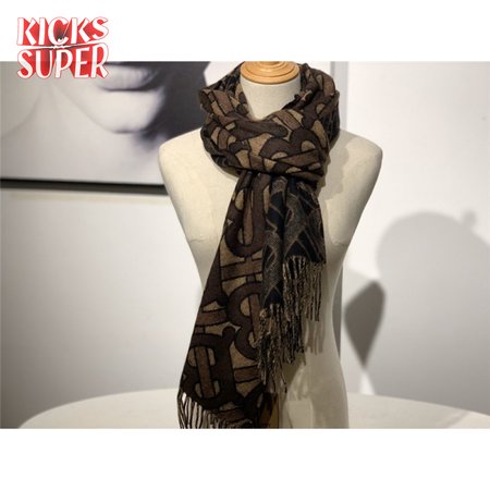 burberry cashmere shawl brown