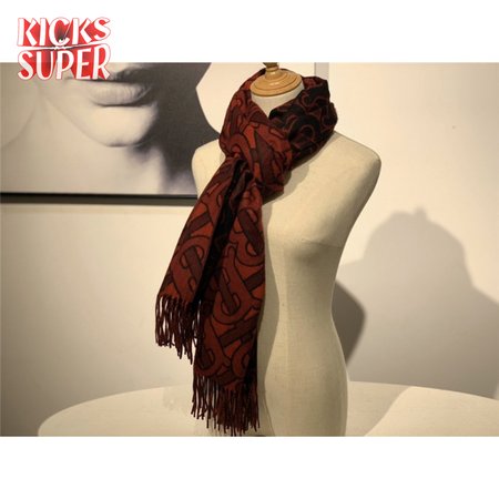 burberry cashmere shawl red