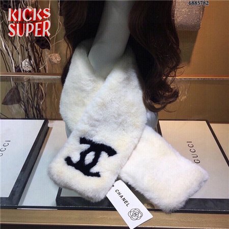 chanel mink fur scarf scarves