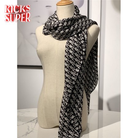 Dior cashmere shawl black