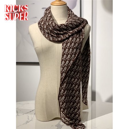 Dior cashmere shawl red wine