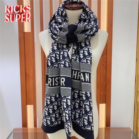 dior oblique print scarf