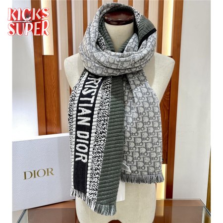 dior oblique print scarfs