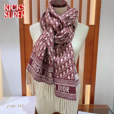 dior oblique print scarfs