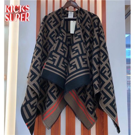 fendi ff poncho in multicolour