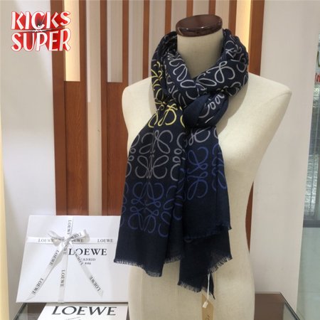loewe anagram scarf in wool and cashmere