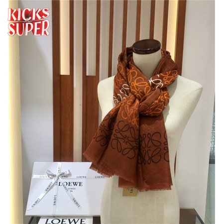 loewe anagram scarf in wool and cashmere