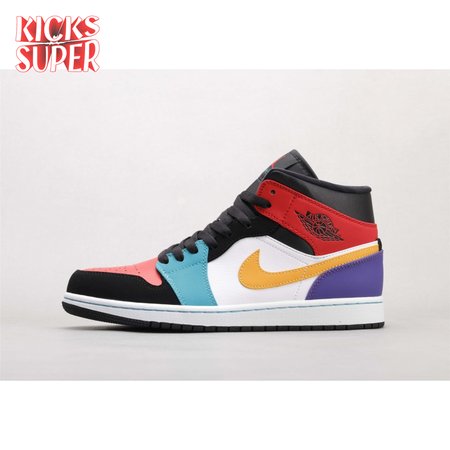 Air Jordan 1 Mid Bred Multi-Color Unisex