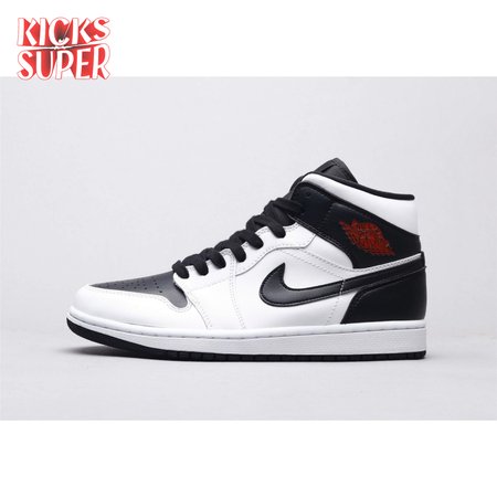 Air Jordan 1 Mid Reverse Black Toe Men's