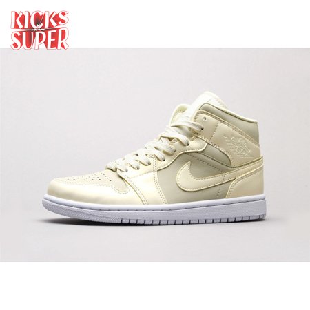 Air Jordan 1 MidGoose Feather Yellow Unisex
