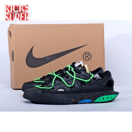 off-white x NK Blazer low'77 Black Green Men's