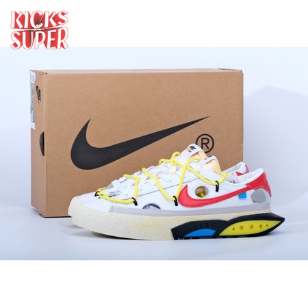 off-white x NK Blazer low'77 White Red Men's