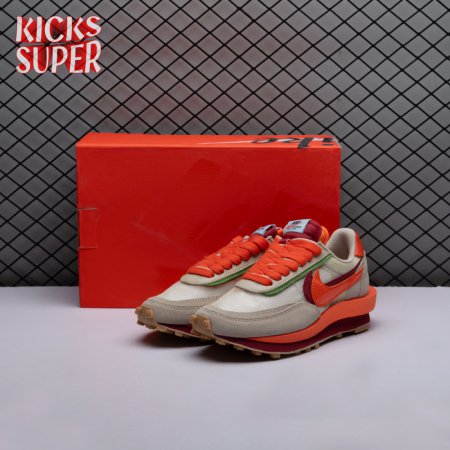 Nike LD Waffle CLOT Kiss of Death Net Orange Blaze DH1347-100 Unisex
