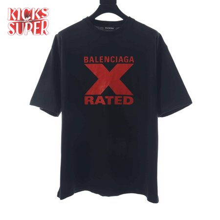 BALENCIAGA CHEST RED X PRINTEED T SHIRT