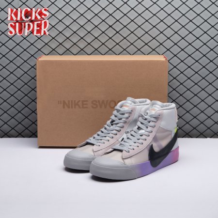 Nike Blazer Mid Off-White Wolf Grey Serena Queen AA3832-002 Unisex