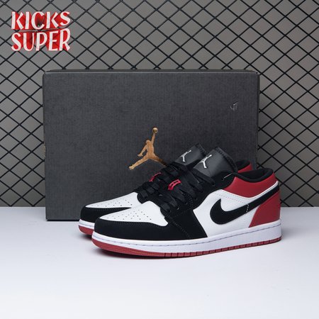 Jordan 1 Low Black Toe 553558-116 Unisex