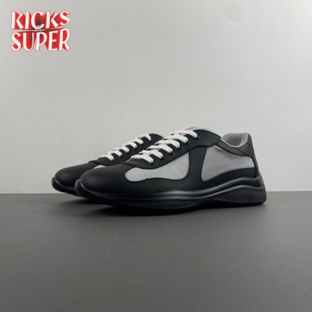 Prada America's Cup Black Silver Sneakers