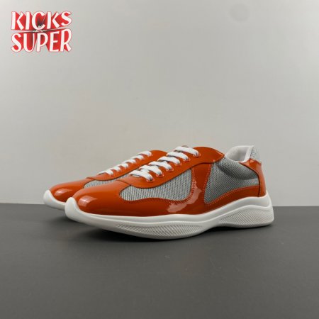 Prada America's Cup Orange Sneakers