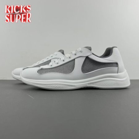 Prada America's Cup White Dark Gray Sneakers