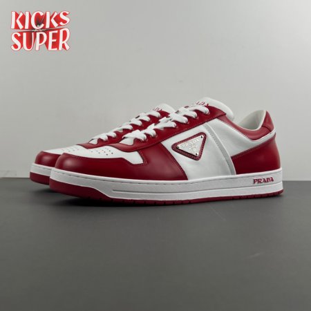 Prada Low Top Sneakers Red White