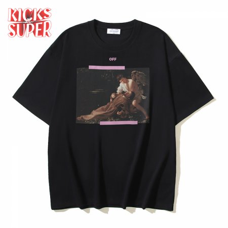 OFF-WHITE Printed Short Sleeve T-Shirt Black
