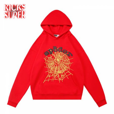 Sp5der Hoodies Red