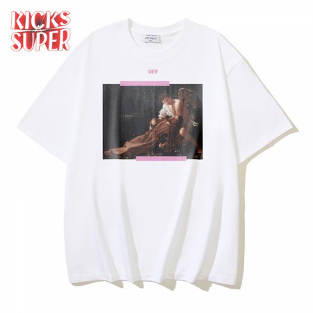 OFF-WHITE Printed Short Sleeve T-Shirt White