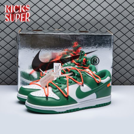 Off-White x Dunk Low 'Pine Green' Unisex