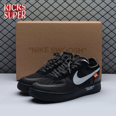 Nike Air Force 1 Low Off-White Black White AO4606 001 Unisex