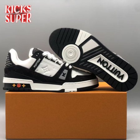 Black White Trainer Sneakers