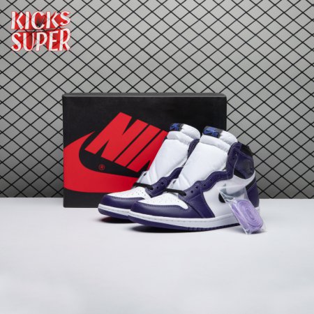 Jordan 1 Retro High Court Purple White Men's