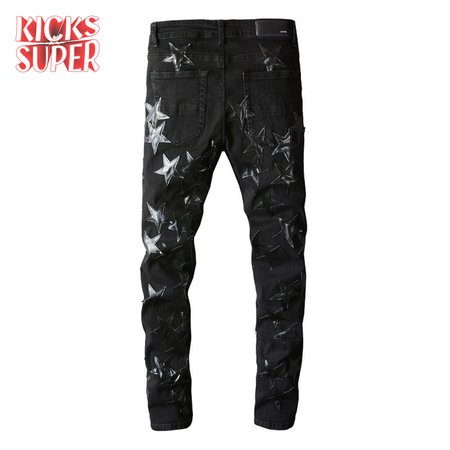 Amiri Stars Jeans Black