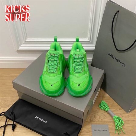 BALENCIAGA MEN'S TRIPLE S SNEAKER CLEAR SOLE - BB196