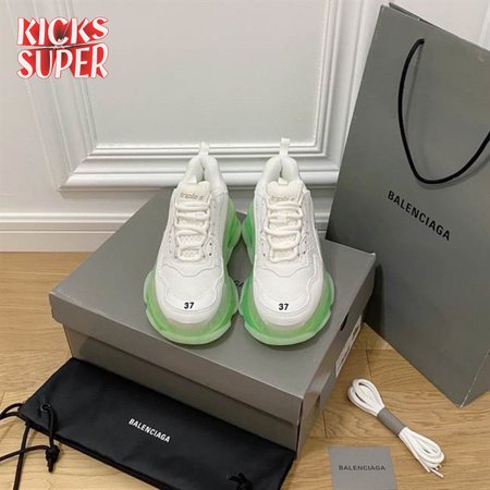 BALENCIAGA MEN'S TRIPLE S SNEAKER CLEAR SOLE - BB190