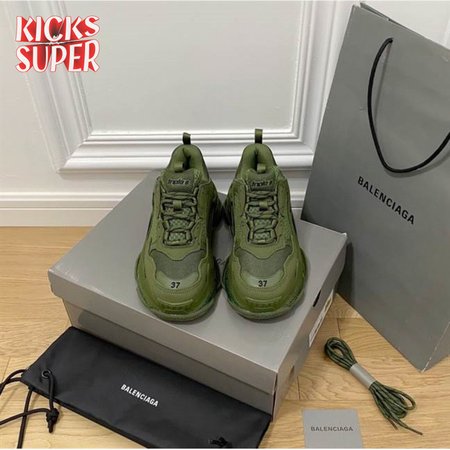 BALENCIAGA MEN'S TRIPLE S SNEAKER CLEAR SOLE - BB188